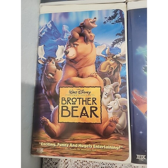 Walt Disney Lot Of 4 Vhs Tapes Great Mouse Detective Pocahontas Brother Bear... - Picture 3 of 15